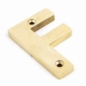 From the Anvil Polished Brass Letter F - 83801F