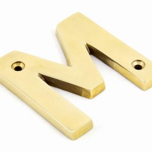 From the Anvil Polished Brass Letter M - 83801M