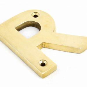 From the Anvil Polished Brass Letter R - 83801R
