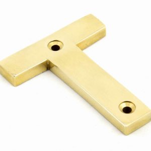 From the Anvil Polished Brass Letter T - 83801T