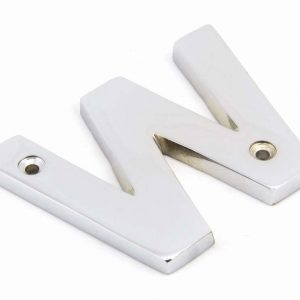 From the Anvil Polished Chrome Letter W - 83802W