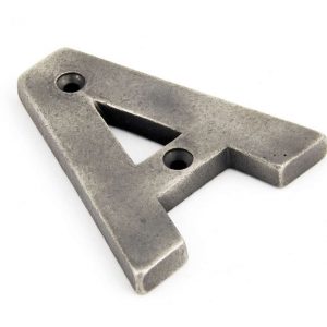 From the Anvil Antique Pewter Letter A - 83803A