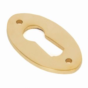 From the Anvil Polished Brass Oval Escutcheon - 83812