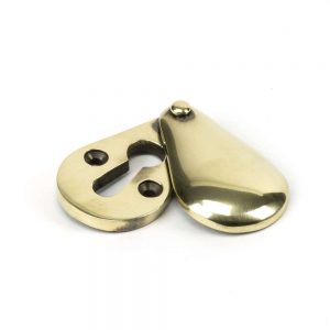 From the Anvil Aged Brass Plain Escutcheon - 83816