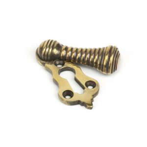 From the Anvil Aged Brass Beehive Escutcheon - 83817