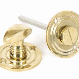 From the Anvil Polished Brass Round Bathroom Thumbturn - 83825