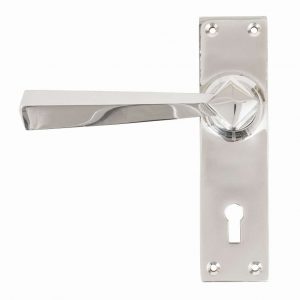 From the Anvil Polished Chrome Straight Lever Lock Set - 83830