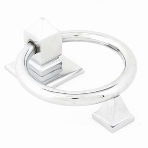 From the Anvil Polished Chrome Ring Door Knocker - 83837