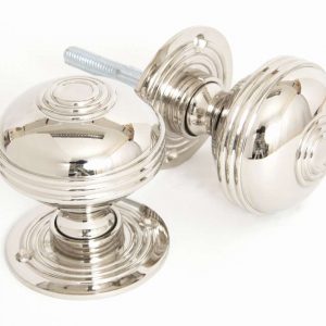 From the Anvil Polished Nickel 63mm Prestbury Mortice/Rim Knob Set - 83856