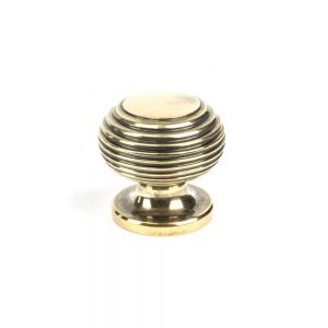 From the Anvil Aged Brass Beehive Cabinet Knob 30mm - 83865