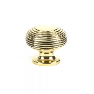 From the Anvil Aged Brass Beehive Cabinet Knob 40mm - 83866