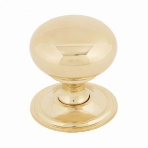 From the Anvil Polished Brass Mushroom Cabinet Knob 38mm - 83877