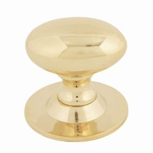 From the Anvil Polished Brass Oval Cabinet Knob 40mm - 83879