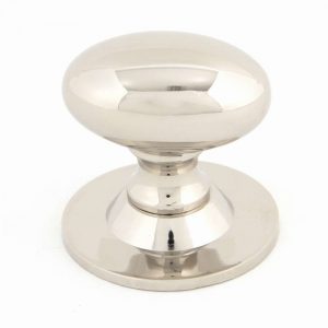 From the Anvil Polished Nickel Oval Cabinet Knob 40mm - 83880