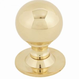From the Anvil Polished Brass Ball Cabinet Knob 39mm - 83881