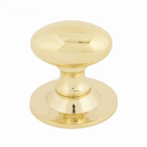 From the Anvil Polished Brass Oval Cabinet Knob 33mm - 83885