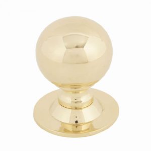 From the Anvil Polished Brass Ball Cabinet Knob 31mm - 83887