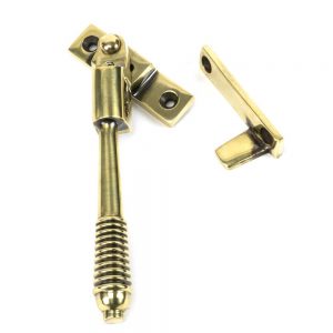 From the Anvil Aged Brass Night-Vent Locking Reeded Fastener - 83911