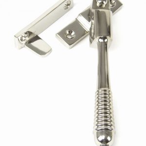 From the Anvil Polished Nickel Night-Vent Locking Reeded Fastener - 83912