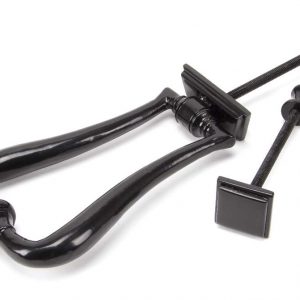 From the Anvil Black Slimline Art Deco Door Knocker - 90034