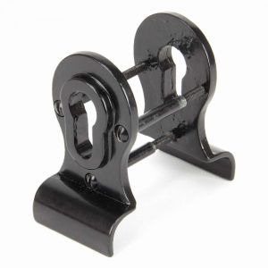 From the Anvil Black 50mm Euro Door Pull (Back to Back fixings) - 90039