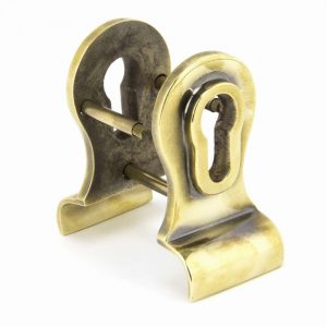 From the Anvil Aged Brass 50mm Euro Door Pull (Back to Back fixings) - 90065