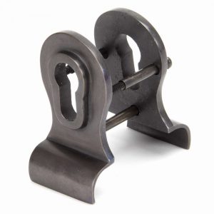 From the Anvil Aged Bronze 50mm Euro Door Pull (Back to Back fixings) - 90067