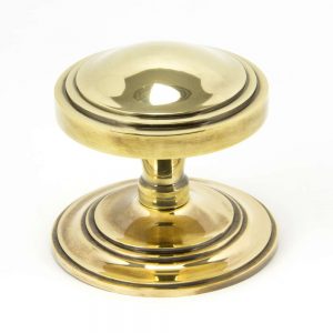 From the Anvil Aged Brass Art Deco Centre Door Knob - 90071