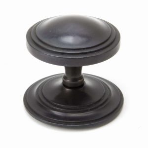 From the Anvil Aged Bronze Art Deco Centre Door Knob - 90072