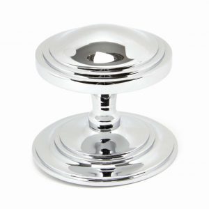 From the Anvil Polished Chrome Art Deco Centre Door Knob - 90073