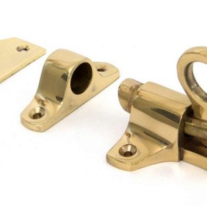 From the Anvil Lacquered Brass Fanlight Catch + Two Keeps - 90267