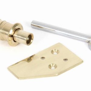 From the Anvil Polished Brass Key-Flush Sash Stop - 90271
