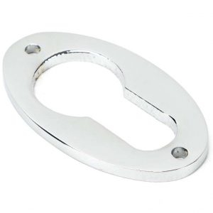 From the Anvil Polished Chrome Oval Euro Escutcheon - 90279