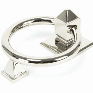 From the Anvil Polished Nickel Ring Door Knocker - 90286