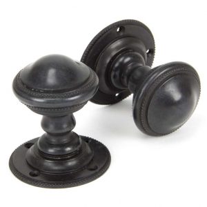 From the Anvil Aged Bronze Brockworth Mortice Knob Set - 90295