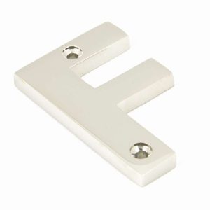 From the Anvil Polished Nickel Letter F - 90303F