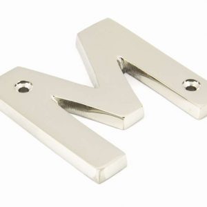 From the Anvil Polished Nickel Letter M - 90303M