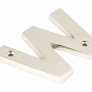 From the Anvil Polished Nickel Letter W - 90303W
