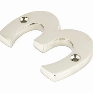 From the Anvil Polished Nickel Numeral 3 - 90313