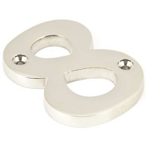 From the Anvil Polished Nickel Numeral 8 - 90318