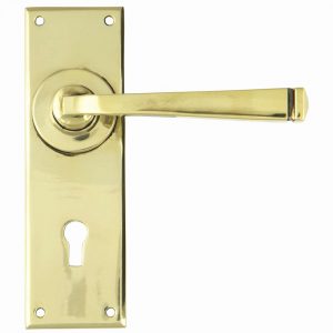 From the Anvil Aged Brass Avon Lever Lock Set - 90358