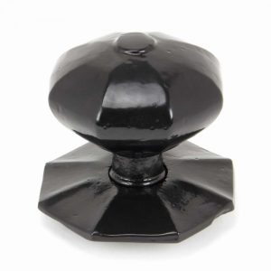 From the Anvil Black Octagonal Centre Door Knob - Internal - 90382