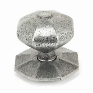 From the Anvil Pewter Octagonal Centre Door Knob - Internal - 90383