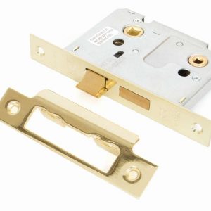 From the Anvil Electro Brassed 3" Bathroom Mortice Lock - 91084