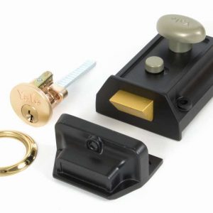 From the Anvil Black Traditional Case Night Latch - 91093