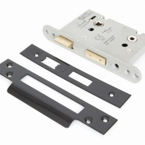 From the Anvil Black 3" Heavy Duty Bathroom Mortice Lock - 91108