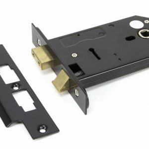 From the Anvil Black 5" Horizontal 3 Lever Sash Lock - 91116