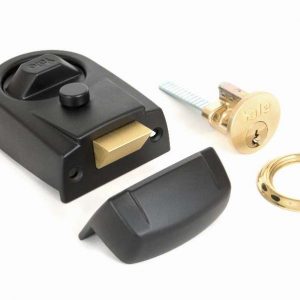 From the Anvil Black Modern Case Night Latch - 91118
