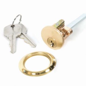 From the Anvil Polished Brass Rim Cylinder KA - 91119