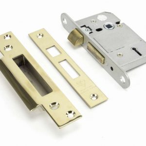 From the Anvil PVD 2 1/2" 5 Lever BS Sash Lock - 91120
